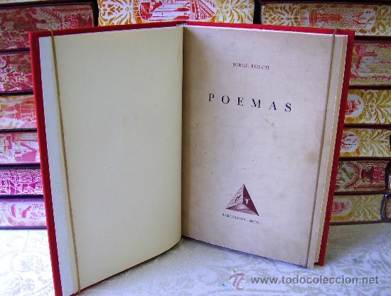 Libros de segunda mano: POEMAS . Autor :  Folch, Jorge - Foto 1