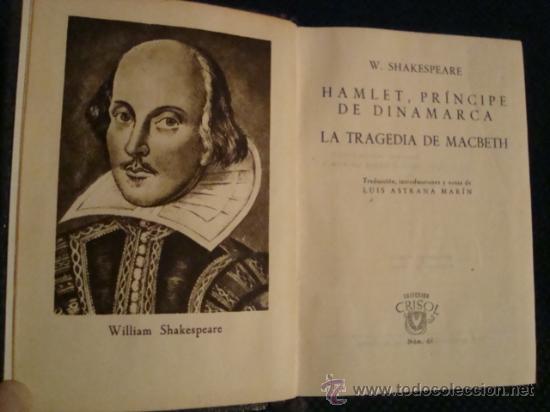 Libros de segunda mano: (508) HAMLET, PRINCIPE DE DINAMARCA - LA TRAGEDIA DE MACBETH - Foto 2