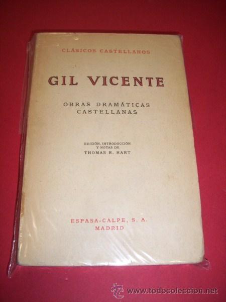 Libros de segunda mano: VICENTE, Gil - Obras dram&aacute;ticas castellanas - Foto 1
