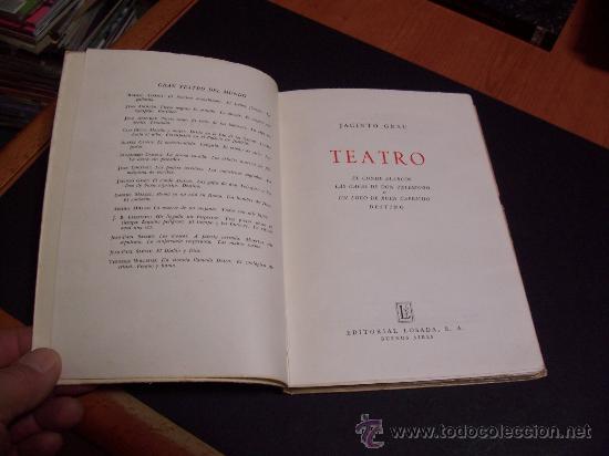 Libros de segunda mano: JACINTO GRAU - TEATRO - EDITORIAL LOSADA 1954 - Foto 1