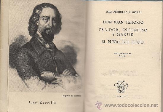 josé zorrilla : don juan tenorio / traidor, in - Comprar Libros de