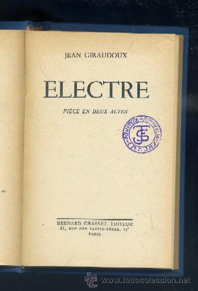 Libros de segunda mano: ELECTRE.  A-TEA-186 - Foto 1