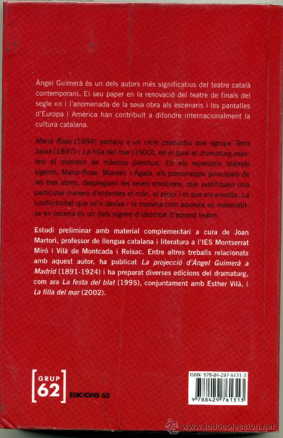 Libros de segunda mano: Maria Rosa [&Agrave;ngel Guimer&agrave;] - Foto 2