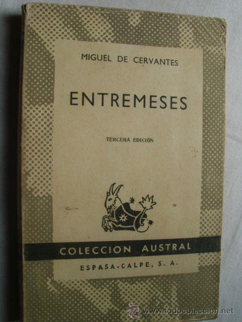 Libros de segunda mano: ENTREMESES. DE CERVANTES, Miguel. 1959 - Foto 1