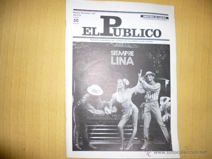 Libros de segunda mano: REVISTA EL P&Uacute;BLICO  TEATRO N&ordm; 50 nov 87