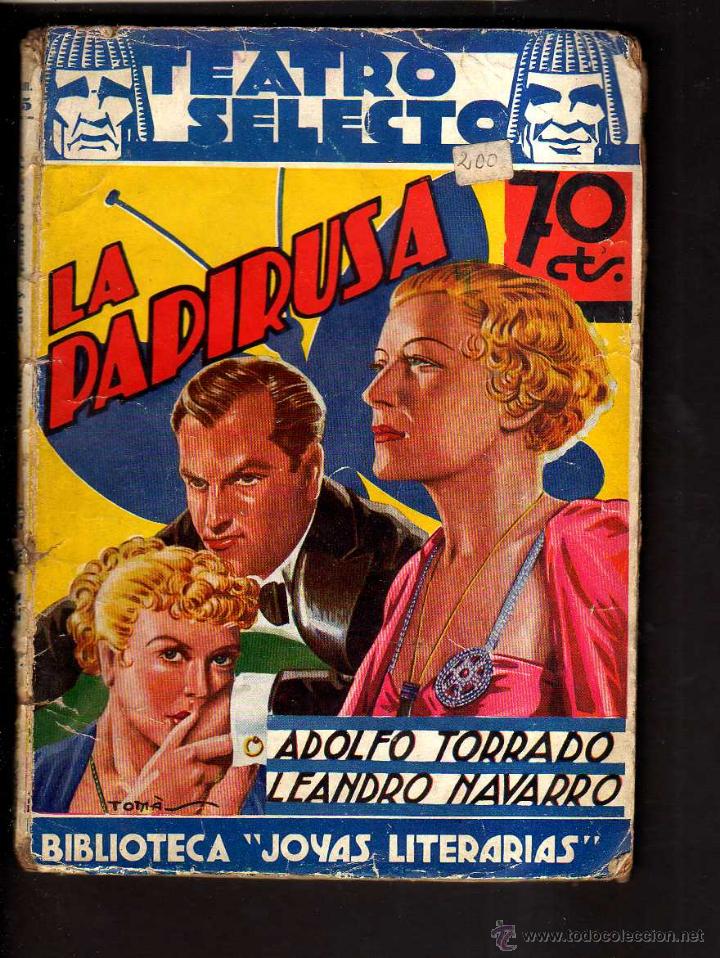 Libros de segunda mano: La Papirusa. Teatro Selecto. - Foto 1