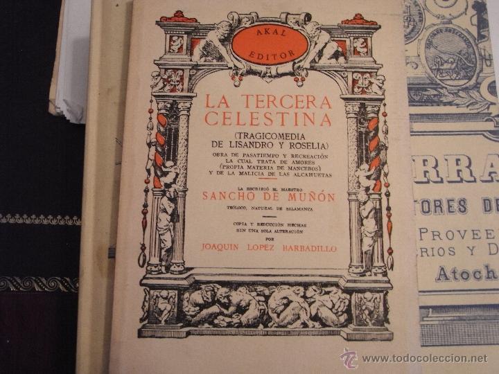 Libros de segunda mano: La tercera Celestina. Alonso Ger&oacute;nimo de Salas Barbadillo - Foto 1