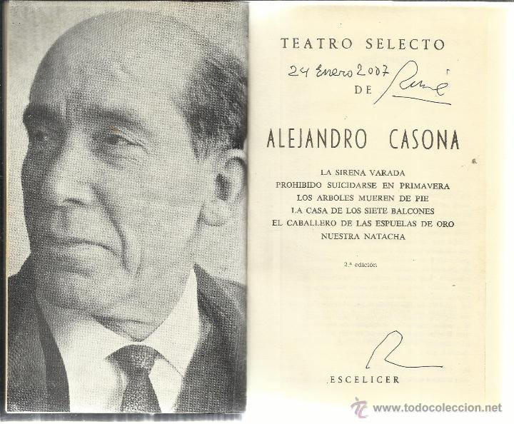 Libros de segunda mano: TEATRO SELECTO. ALEJANDRO CASONA. ESCELICER. MADRID. 1972 - Foto 1
