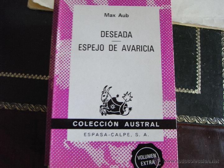 Libros de segunda mano: Deseada / Espejo de avaricia. Max Aub. - Foto 1