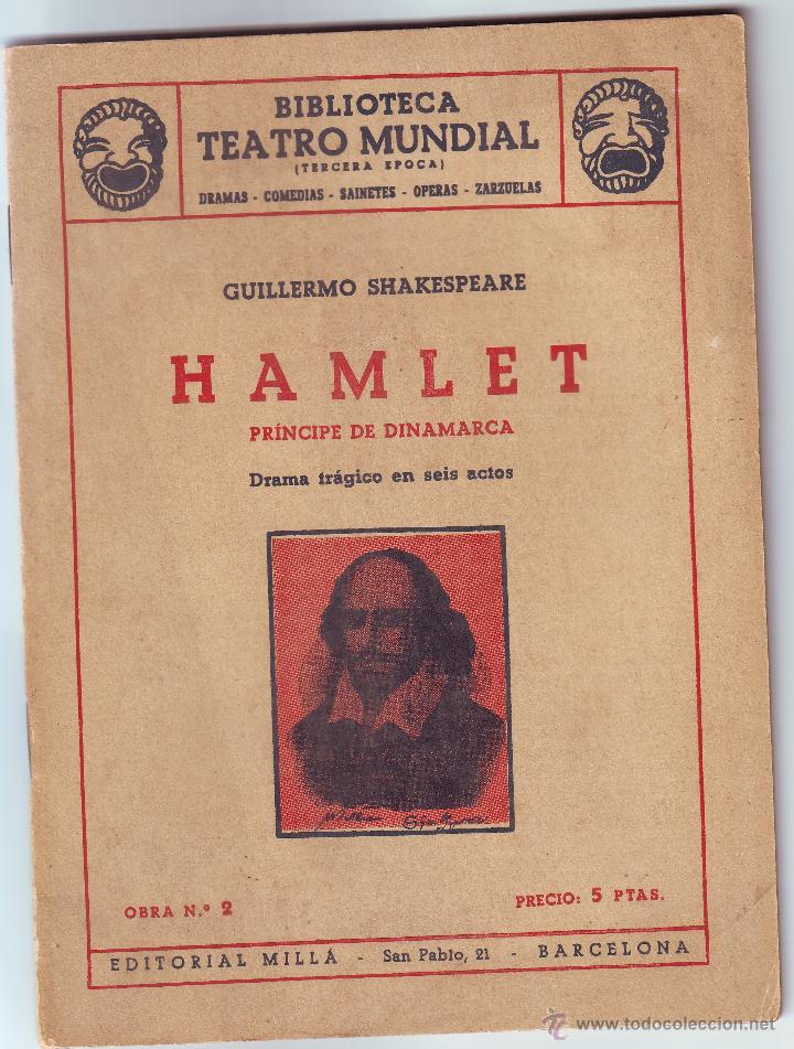 Libros de segunda mano: HAMLET DE GUILLERMO SHAKESPEARE - Foto 1
