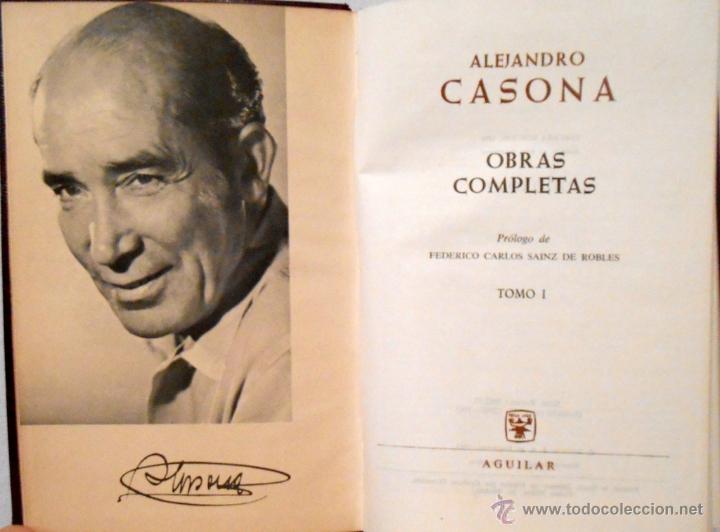 Libros de segunda mano: OBRAS COMPLETAS (I) - ALEJANDRO CASONA EDITORIAL AGUILAR - Foto 3