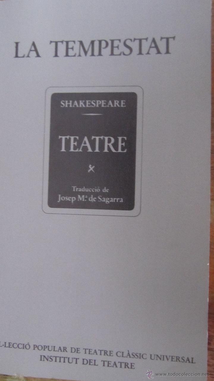 Libros de segunda mano: LA TEMPESTAT DE SHAKESPEARE (BRUGUERA) - Foto 1