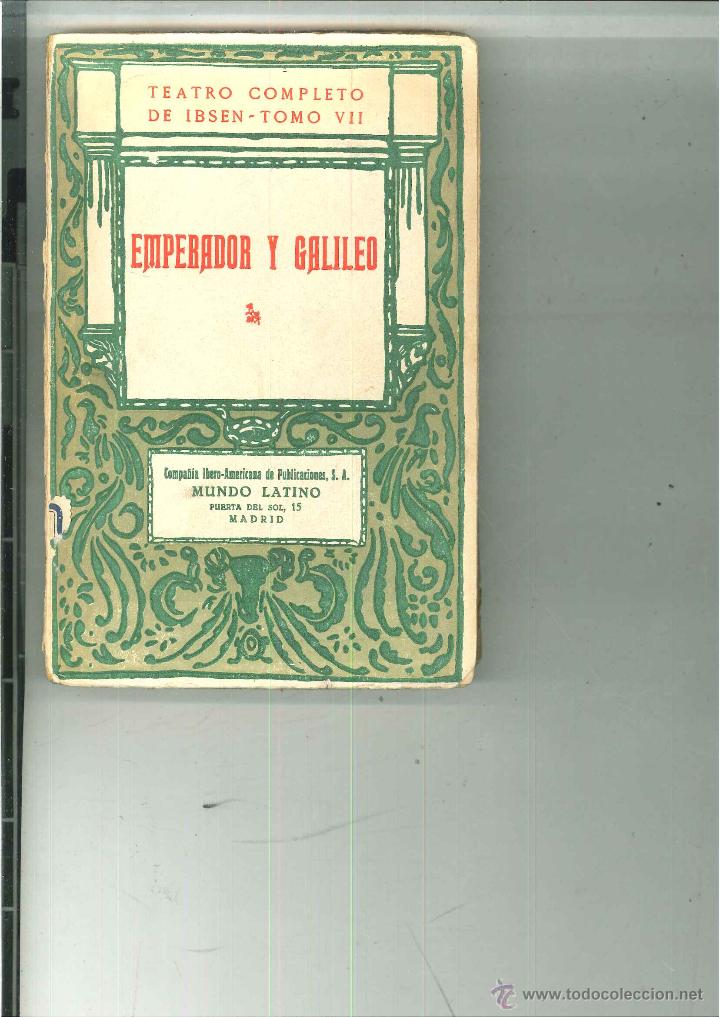 Libros de segunda mano: EMPERADOR Y GALILEO. Ibsen - Foto 1