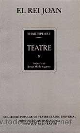 Libros de segunda mano: Shakespeare, William: El rei Joan. - Foto 1