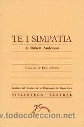 Libros de segunda mano: Anderson, Robert: Te i simpatia. - Foto 1