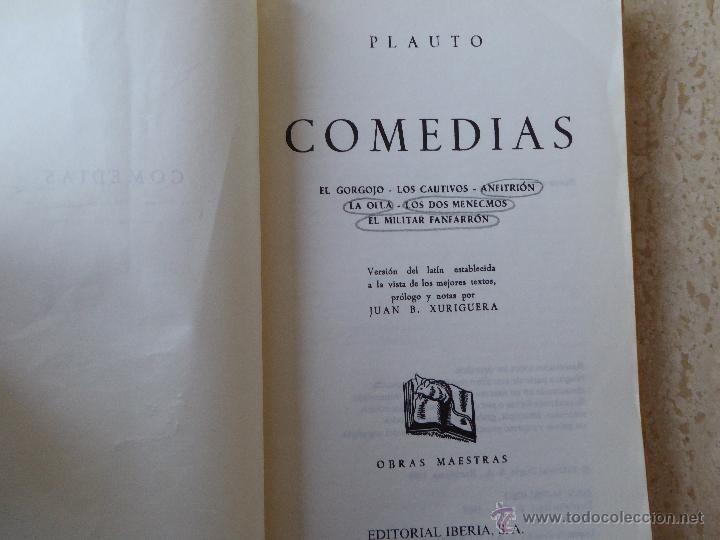 Libros de segunda mano: Comedias. Plauto. - Foto 1