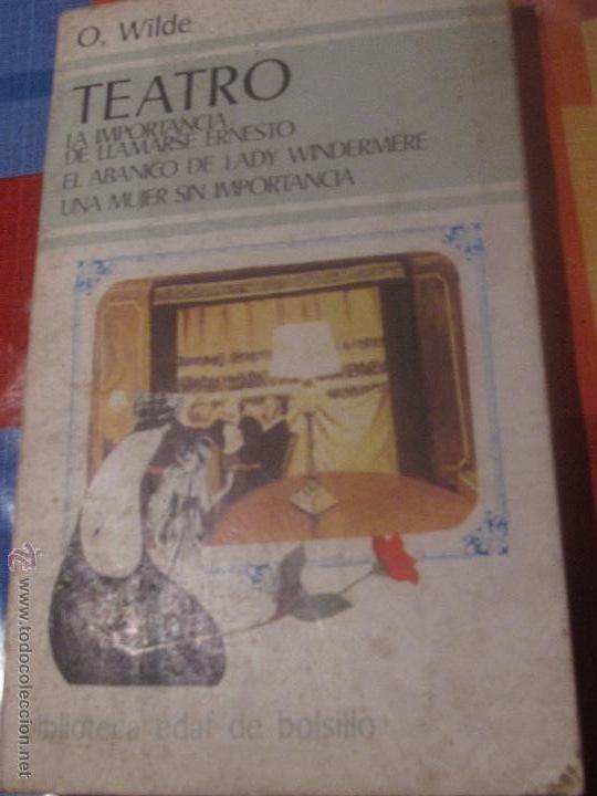 Libros de segunda mano: TEATRO OSCAR WILDE EDIT EDAF A&Ntilde;O 1980 - Foto 1