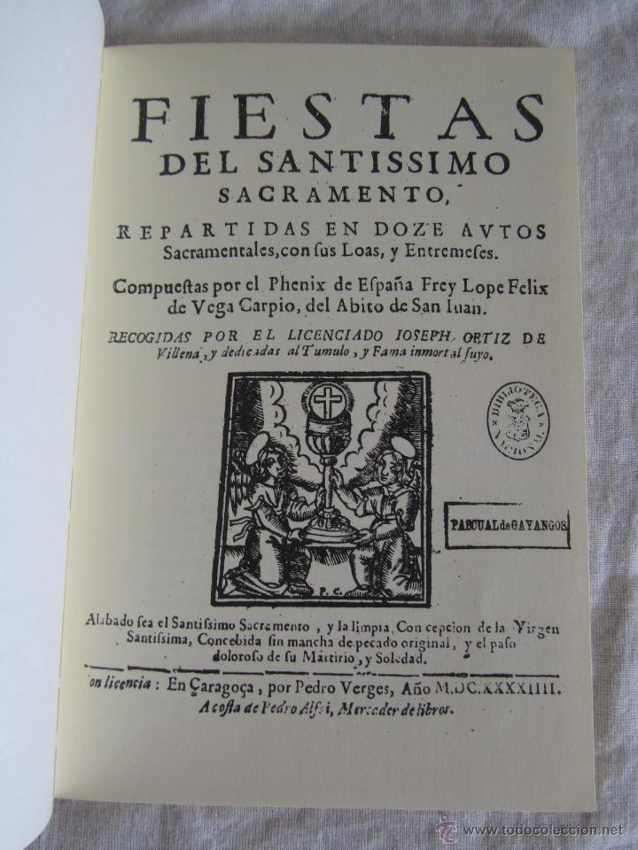 Libros de segunda mano: Facsimil La vuelta de Egipto Lope de Vega - Foto 4