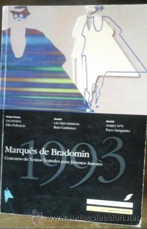 Libros de segunda mano: Concurso de textos teatrales Marqu&eacute;s de Bradom&iacute;n 1993 - Foto 1