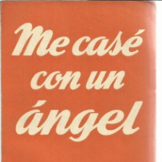 Libros de segunda mano: ME CASÉ CON UN ÁNGEL. JANOS VASZARY. EDITORIAL ALFIL. MADRID. 1952