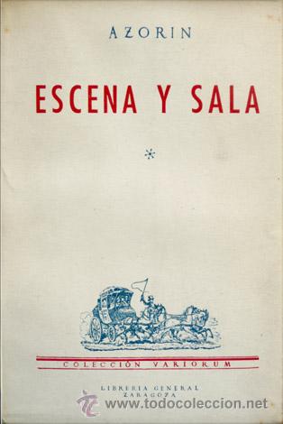 Libros de segunda mano: AZOR&Iacute;N.  Escena y Sala.  1947. - Foto 1