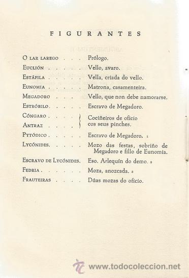Libros de segunda mano: T. M. PLAUTO. A comedia da oli&ntilde;a. Aulularia. RM71906. - Foto 4