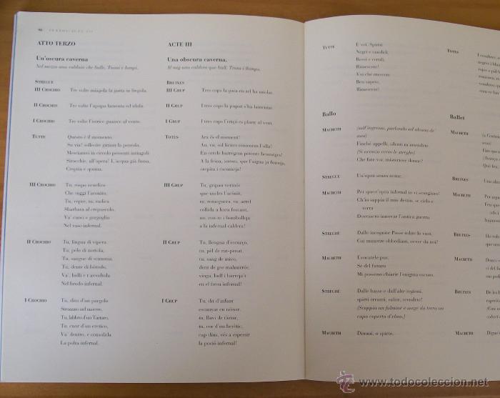 Libros de segunda mano: MACBETH, GRAN TEATRE DEL LICEU 96-97. VERDI SHAKESPEARE OPERA - Foto 4