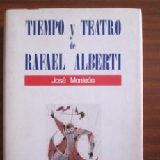 Libros de segunda mano: TIEMPO Y TEATRO DE RAFAEL ALBERTI --- JOSÉ MONLEÓN