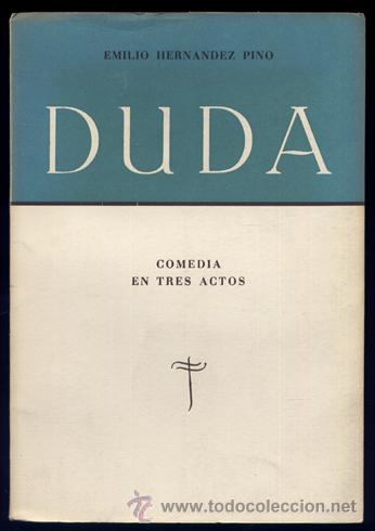 Libros de segunda mano: HERN&Aacute;NDEZ PINO, Emilio.  Duda.  1948. - Foto 1