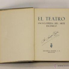 Libros de segunda mano: 7246 - EL TEATRO. GUILLERMO DIAZ PLAJA. EDITORIAL NOGUER. 1958.