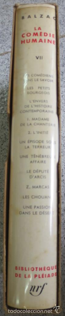 Livros em segunda m&atilde;o: LA COM&Eacute;DIE HUMAINE TOMO 7 BALZAC A&Ntilde;O 1955