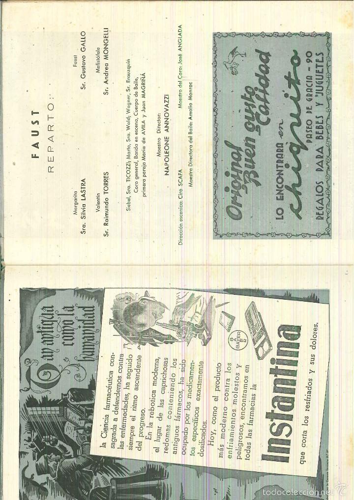 Libros de segunda mano: FAUST. GRAN TEATRO DEL LICEO - Foto 2