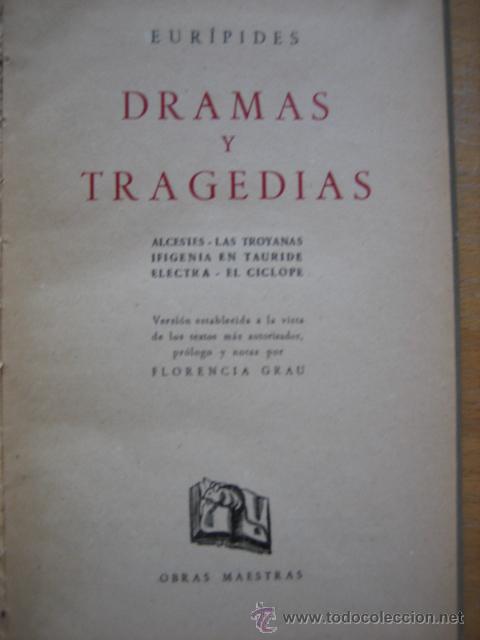 Libros de segunda mano: EUR&Iacute;PIDES DRAMAS Y TRAGEDIAS - Foto 2