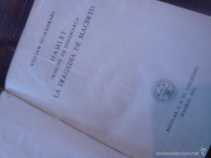 Libros de segunda mano: William Shakespeare: Hamlet / Macbeth. Aguilar, 1951. - Foto 3