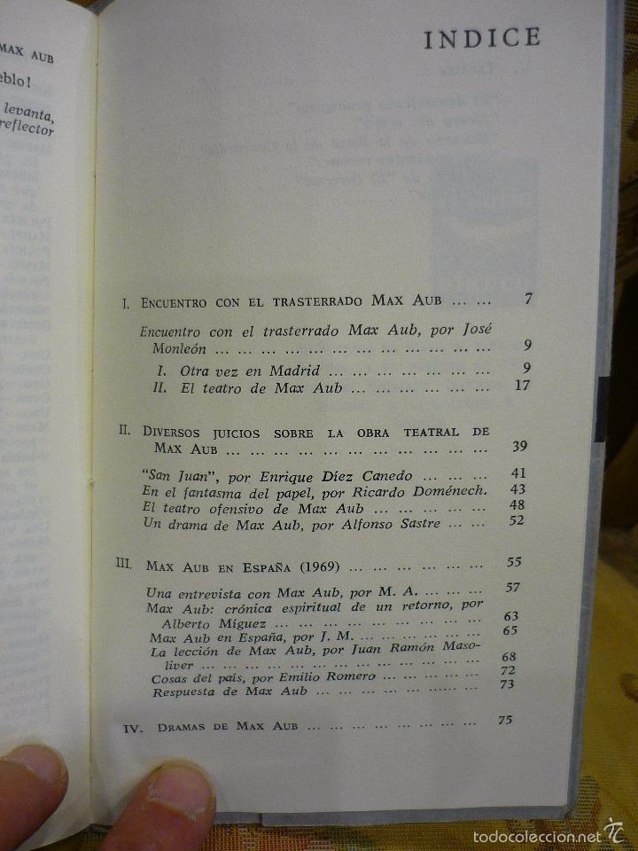 Libros de segunda mano: DRAMAS DE MAX AUB. COLECCI&Oacute;N EL MIRLO BLANCO N&ordm; 15. - Foto 4