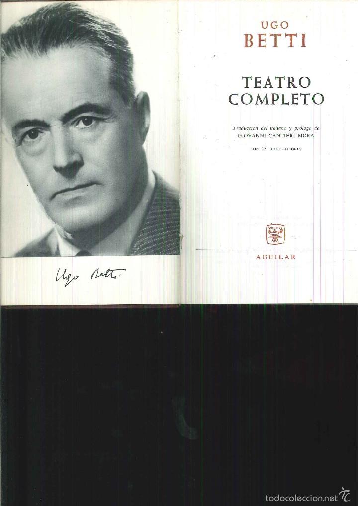 Libros de segunda mano: TEATRO COMPLETO. Ugo Betti - Foto 1