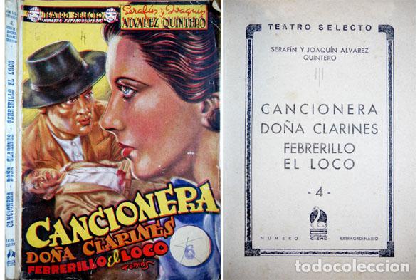 Libros de segunda mano: &Aacute;LVAREZ QUINTERO, Seraf&iacute;n y Joaqu&iacute;n.  Cancionera.  1940. - Foto 1