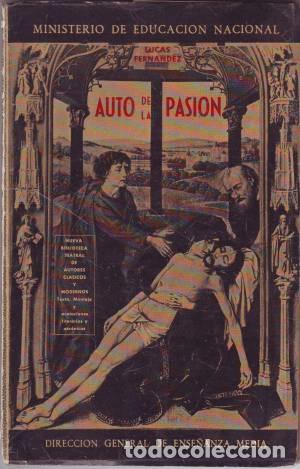 Libros de segunda mano: FERNANDEZ, LUCAS: AUTO DE LA PASION - Foto 1