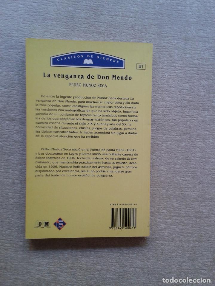 Libros de segunda mano: La venganza de Don Mendo - Pedro Mu&ntilde;oz Seca - Foto 2
