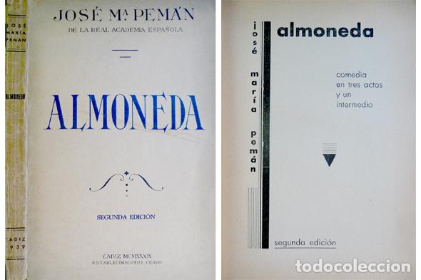 Libros de segunda mano: PEM&Aacute;N, Jose Mar&iacute;a.  Almoneda.  1939. - Foto 1