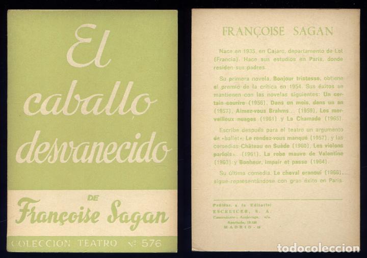 Libros de segunda mano: SAGAN, Fran&ccedil;oise.  El caballo desvanecido.  1968. - Foto 1