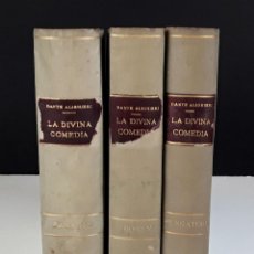Libros de segunda mano: LA DIVINA COMEDIA. TOMOS I, II Y III(VER DESCRIP). DANTE ALIGHIERI. EDIT. ALPHA. 1950/52.
