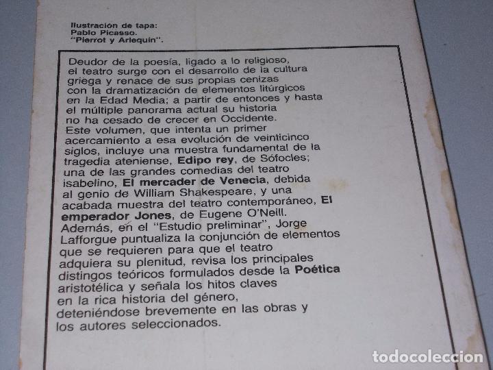 Libros de segunda mano: Teatro selecto, S&oacute;focles, Shakespeare, ONeill. Biblioteca B&aacute;sica Universal 1.978 - Foto 2