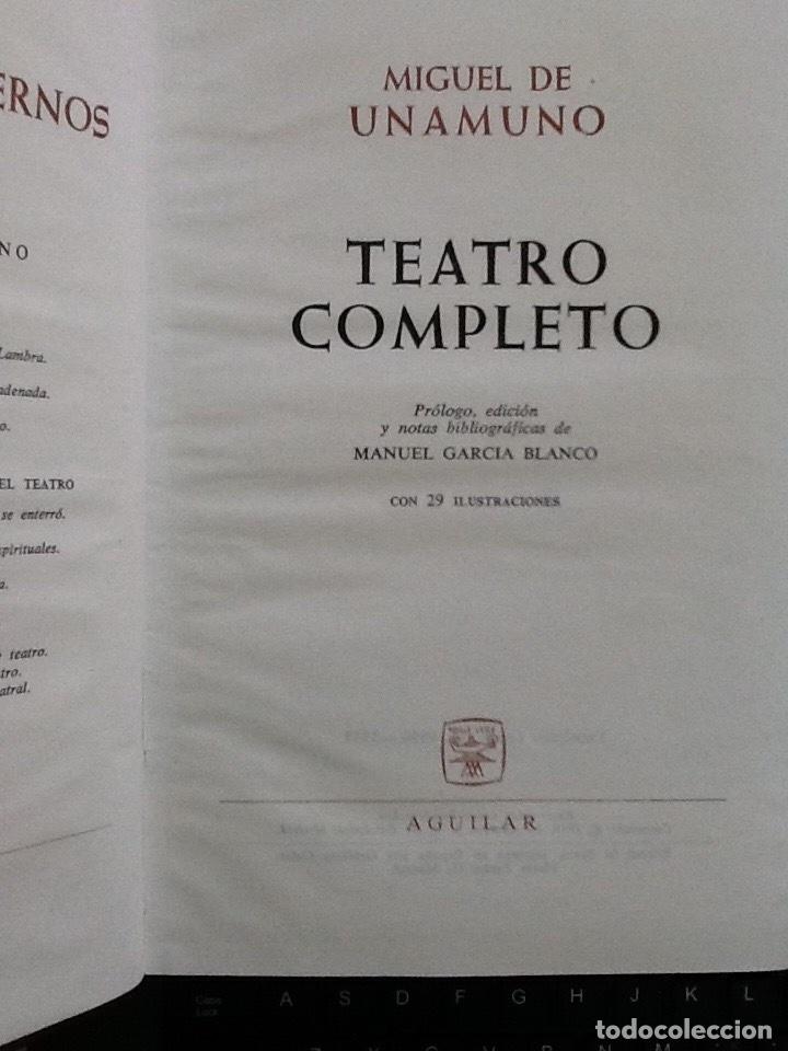 Libros de segunda mano: Miguel de Unamuno. Teatro completo - Foto 2