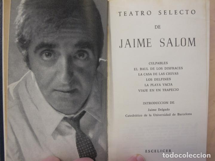 Libros de segunda mano: Teatro selecto de Jaime Salom. Introducci&oacute;n de Jaime Delgado - Foto 2