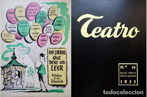 Libros de segunda mano: Teatro. Revista Internacional de la Escena. N&uacute;mero 16, Mayo-Junio-Julio-Agosto 1955.