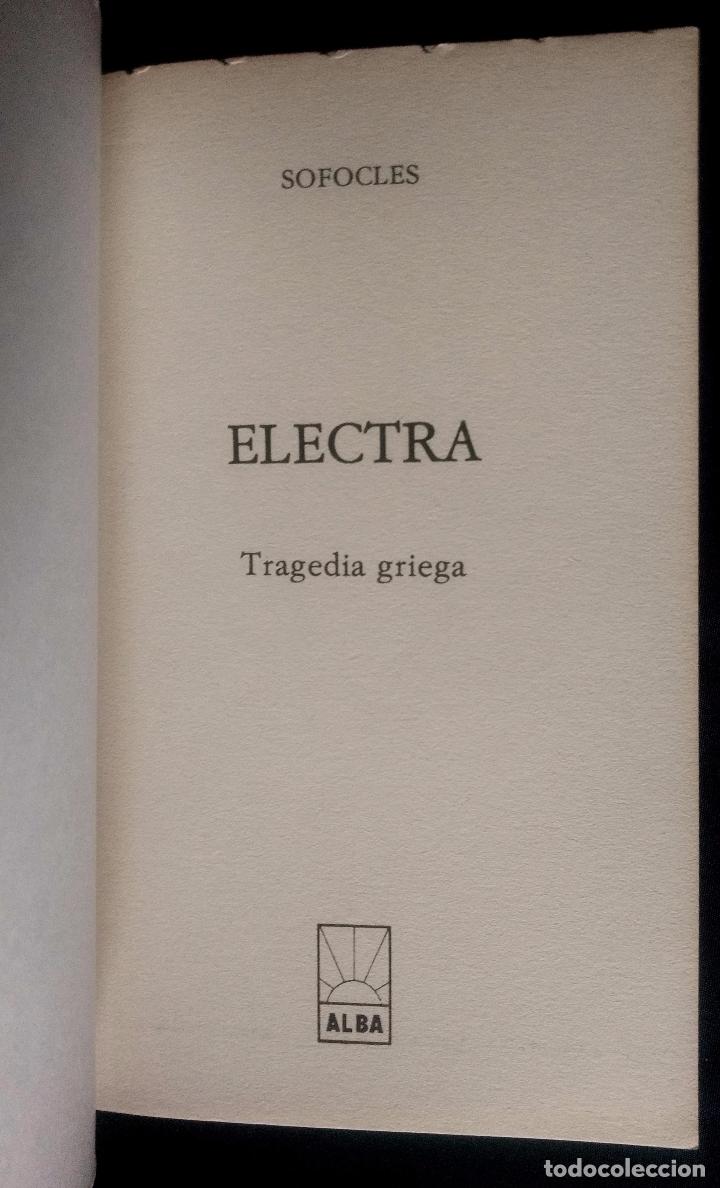 Libros de segunda mano: ELECTRA | S&Oacute;FOCLES | ALBA 1987 - Foto 2