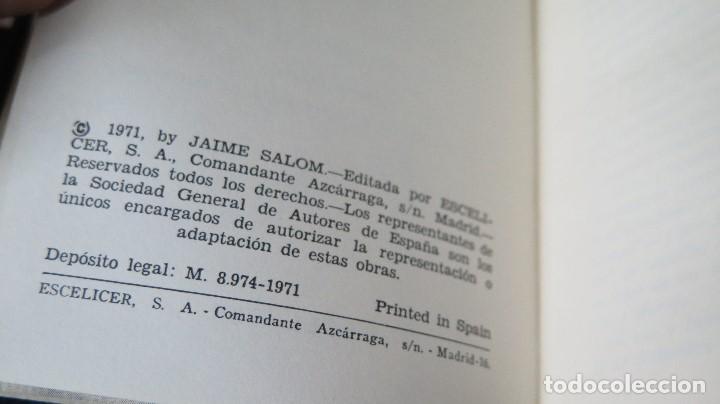 Libros de segunda mano: 1971.- TEATRO SELECTO. JAIME SALOM. ESCELICER - Foto 3