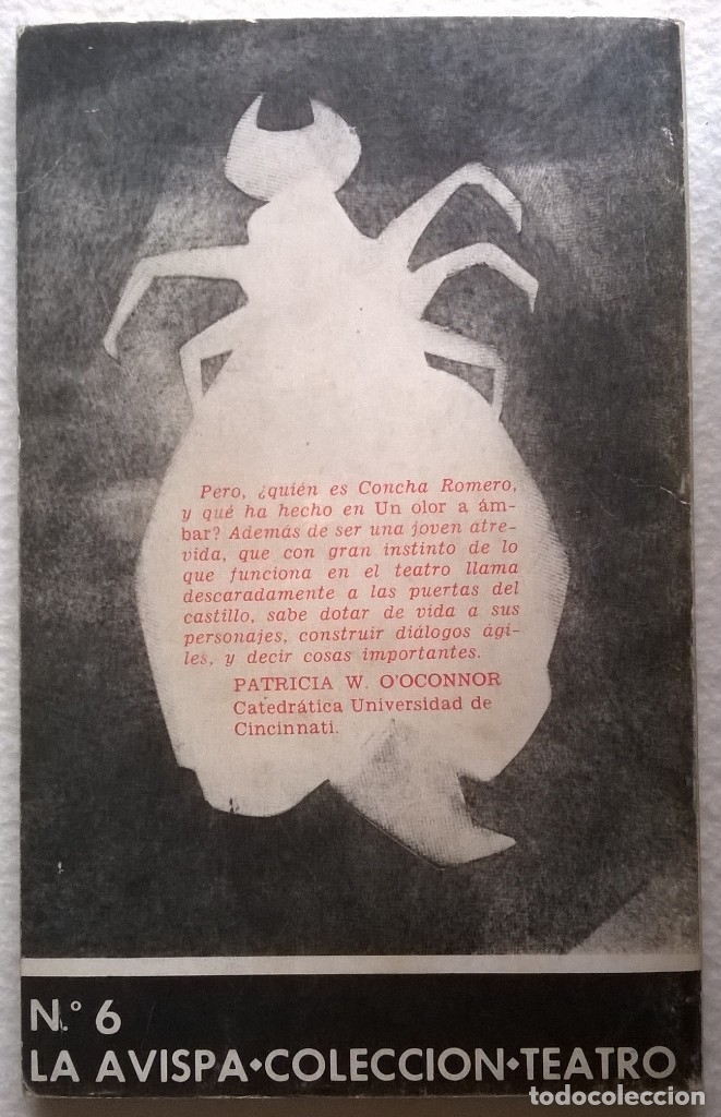 Libros de segunda mano: Un Olor A Ambar / Concha romero / La Avispa n&ordm; 6 - Foto 2