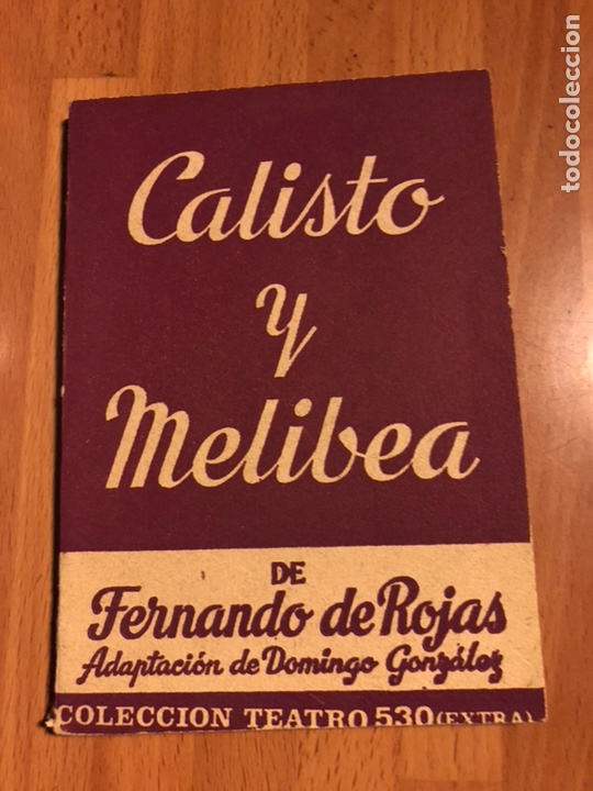 Libros de segunda mano: Libro Calisto y melibea.Fernando de rojas - Foto 1